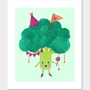 Party Broccoli Posters and Art